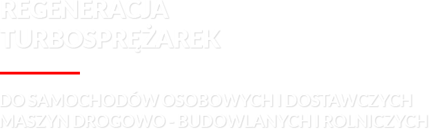 banner regeneracja turbosprężarek